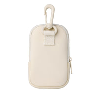 Thumbnail for Touchette Zippered Pouch, Attachable Fashion Accessory with Snap Hook for Touchland Hand Sanitizer 1FL OZ., Ivory
