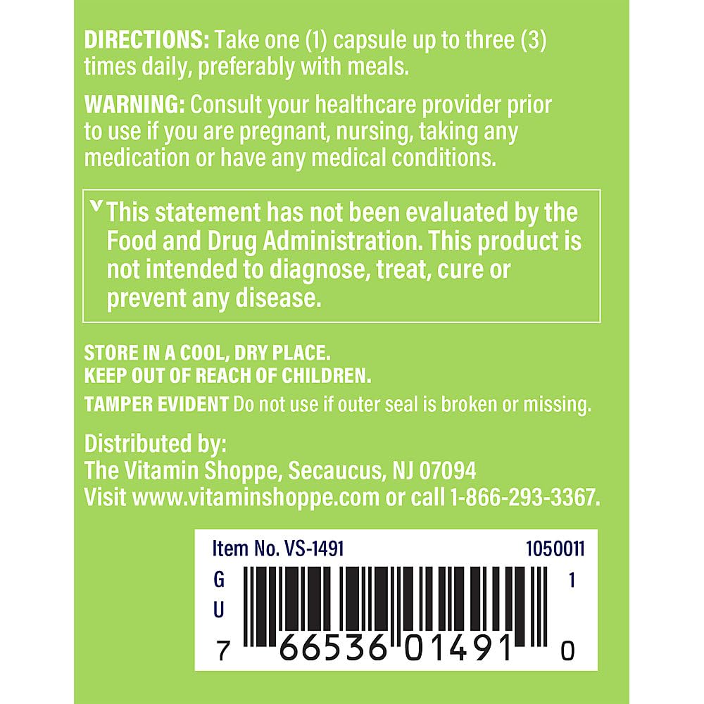 The Vitamin Shoppe Stinging Nettles 480 (100 Capsules) (100 Capsules)