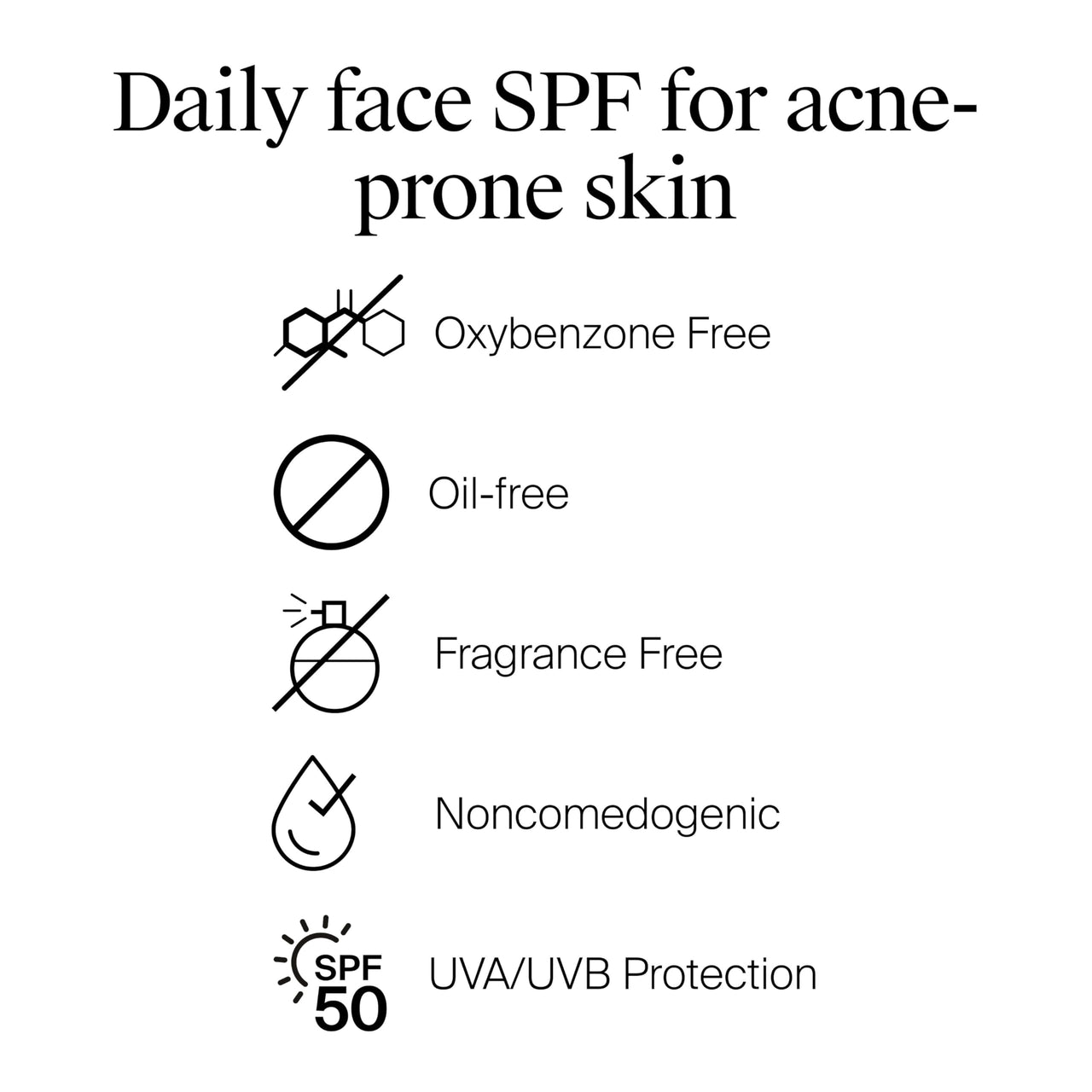 Neutrogena Clear Face Sunscreen Lotion for Acne-Prone Skin, Broad Spectrum SPF 50, Sunscreen for Face & Oily Skin, Oil-,Fragrance- & Oxybenzone-Free, Water Resistant, Matte, Unscented, 3 Fl Oz