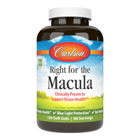 Thumbnail for Carlson - Right for The Macula, Clinically Proven to Support Vision Health, Macular Health, Blue Light Protection & Eye Function, 120 Softgels
