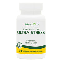 Thumbnail for NaturesPlus Ultra-Stress with Iron, Sustained Release - 30 Vegetarian Tablets - Stress Relief Supplement with B-Complex & Vitamin C - Energy Booster, Mood Enhancer - Gluten-Free - 30 Servings