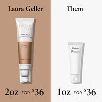 Thumbnail for LAURA GELLER NEW YORK Spackle Primer - Champagne Glow - Super-Size 2 Fl Oz - Hyaluronic Acid Makeup Primer for Mature Skin