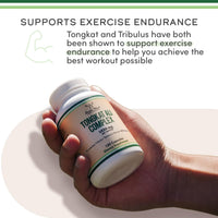 Thumbnail for Tongkat Ali Extract 200 to 1 for Men (Longjack) Eurycoma Longifolia, 1020mg per Serving, 120 Capsules - Men's Health Support with 20mg Tribulus Terrestris (Third Party Tested) by Double Wood