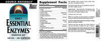 Thumbnail for Source Naturals Essential Enzymes Digestive Aid* - 500mg - 240 Capsules