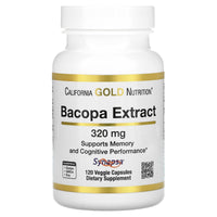 Thumbnail for California Gold Nutrition Bacopa Extract, 320 mg, 120 Veggie Capsules