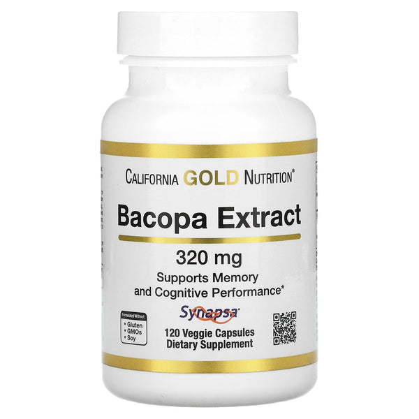 California Gold Nutrition Bacopa Extract, 320 mg, 120 Veggie Capsules