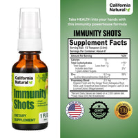 Thumbnail for California Natural Immunity Shots 1oz Bottle, Organic Ginger Root, Oregano Oil - Potent & Pure Immune System Booster - Immune System Support & Wellness Shot (Pack of 1)