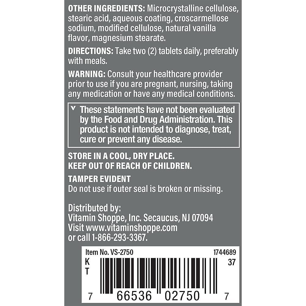 The Vitamin Shoppe Brand Ultimate Man Multivitamin, Daily Men’s Multivitamin with Key Vitamins & Minerals, Supports Energy and Overall Wellness for Men, Gluten Free, Soy & Dairy Free, 180 Tablets