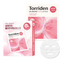 Thumbnail for Torriden CELLMAZING Collagen Firming Gel Facial Sheet Mask (4 sheets) | Face Mask Only | 5D Collagen Complex, Amino Acid Complex, Peptide