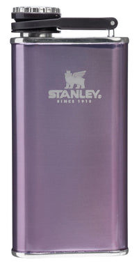 Thumbnail for Stanley Classic Easy Fill Wide Mouth Flask 8 oz | Leakproof Hip Flask | Hinge Connected Never Lose Cap | Insulated Stainless Steel Liquor Container | BPA-Free | Wisteria Shine