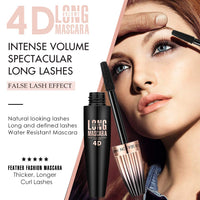 Thumbnail for 4D Silk Fiber Lash Mascara, Waterproof Long Lasting Mascara Black Volume and Length Natural, Exquisitely Full, Lengthening Thickening Softer Fuller Lashes Amplify Smudge-Proof Eyelash Mascaras,1 Pack