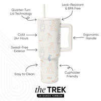 Thumbnail for Simple Modern Disney 40 oz Trek Tumbler with Handle and Straw Lid | Cup Holder Friendly Insulated Stainless Steel Travel Mug | Winnie the Pooh Doodles