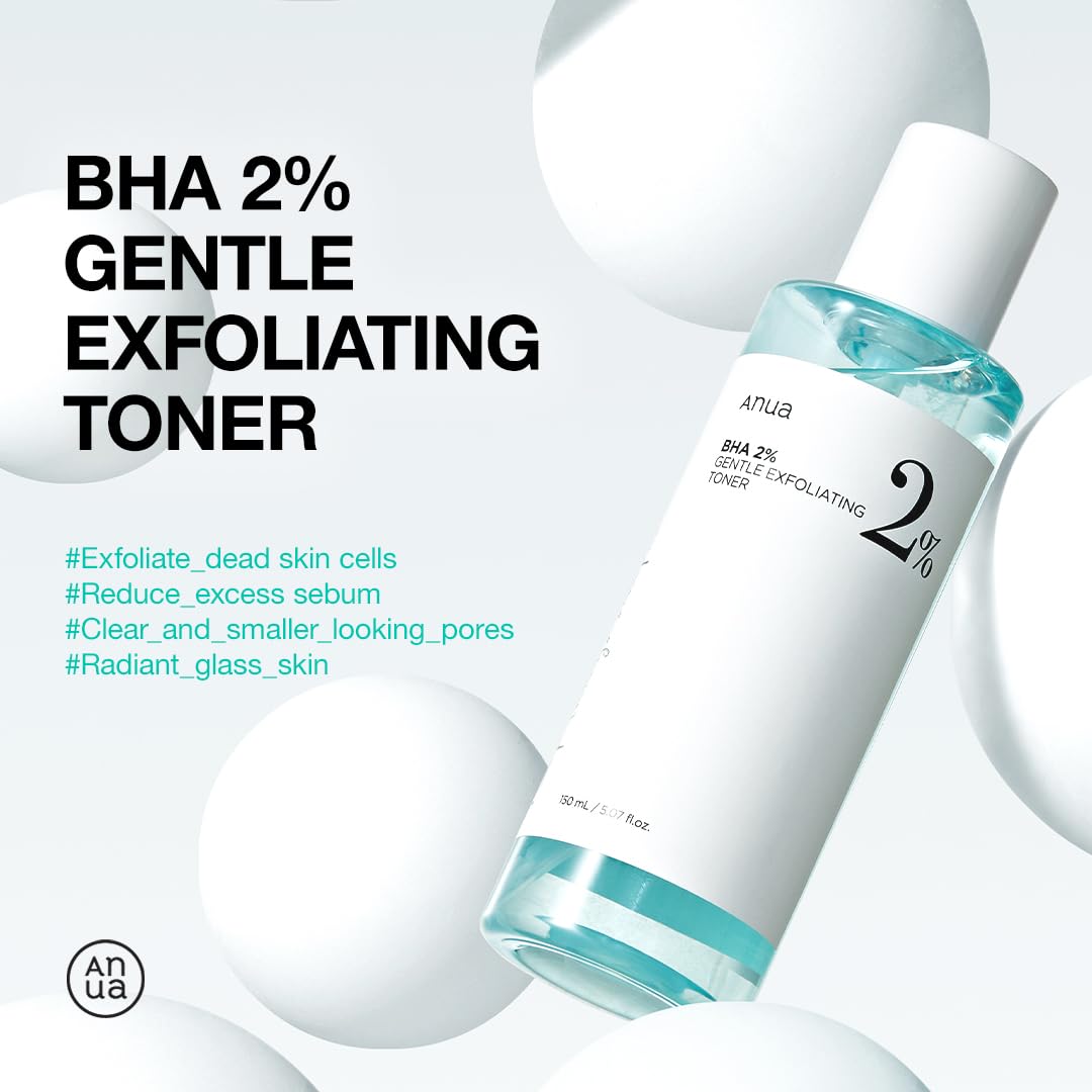 Anua 2% BHA + 10% Niacinamide Skin Booster Duo - 10% Niacinamide + 4% Tranexamic Acid Serum for Dull Skin, Gentle Exfoliating Toner, Salicylic Acid, for pore Control, Korean Skincare set