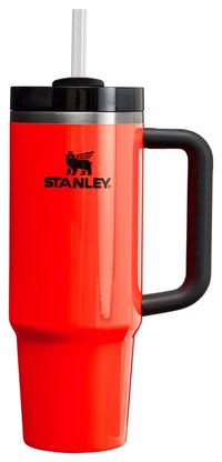Thumbnail for Stanley Quencher H2.0 Tumbler with Straw 30 oz | Flowstate 3-Position Lid | Cup Holder Compatible for Travel | Insulated Stainless Steel Cup | BPA-Free | Neon Orange