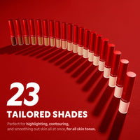 Thumbnail for TIRTIR Glide&Hide Blurring Concealer - Creamy texture, Conceals dark circles and wrinkles, Dual formula (liquid tip & balm stick), Long-lasting wear, Korean Makeup, #4.5N, 0.28 Oz