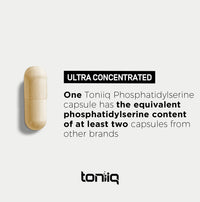 Thumbnail for Toniiq Phosphatidylserine - 400mg Formula - World’s First 50% Purity - Highest Purity in The US - Soy Free Phosphatidylserine Supplement - 90 Veggie Capsules