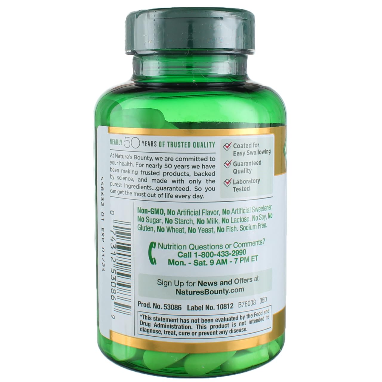 Nature's Bounty Magnesium 500 mg, 200 Tablets (2 Pack)