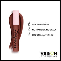 Thumbnail for NYX PROFESSIONAL MAKEUP Lip Lingerie XXL Matte Liquid Lipstick - Low Cut (Warm Brown Nude)