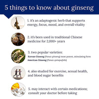 Thumbnail for The Vitamin Shoppe Ginseng - Energy Support, Mental Clarity & Adaptogenic Wellness (60 Capsules)