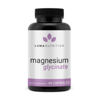 Thumbnail for Luma Nutrition Magnesium Glycinate 1000mg - Support Stress, Sleep, Nerve & Muscle Health - 500mg Pure Magnesium Supplement Capsules - Chelated for High Absorption - 60 Veggie Capsules