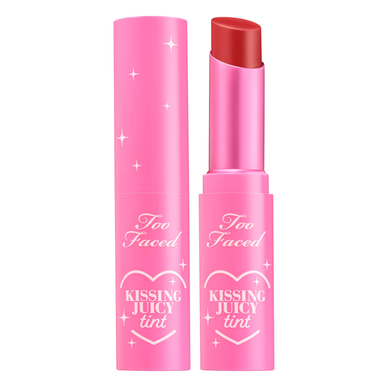 Too Faced Kissing Juicy Tint Lip Balm | Hydrating, Long Lasting Lip Stain for Instant Color + Shine with Juicy Scents, 0.10 Ounce, Cherry Pie