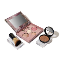 Thumbnail for LAURA GELLER NEW YORK Baked Starter Kit - Best of the Best Full Face Palette + Baked Balance-n-Brighten Powder Foundation + Retractable Angled Kabuki Brush Set (09 Toffee)