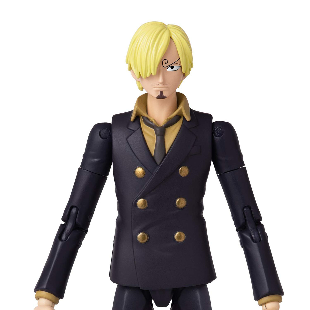 Anime Heroes One Piece Figures Sanji Action Figure | 17cm Articulated Sanji Anime Figure with Swappable Arms and Faces | Bandai One Piece Action Figures Pirate Toys Range