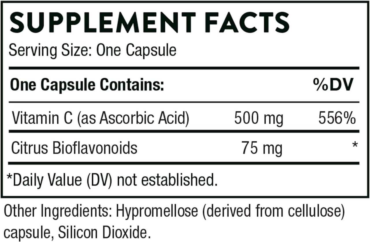 THORNE - Essential Vitamins Bundle: Vitamin C & D-5000 Complex - Immune, Bone Health, and Energy Support - 60 to 90 Servings