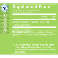 Thumbnail for Slippery Elm Bark a Helps Coat & Soothe The GI Tract (100 Vegetable Capsules)