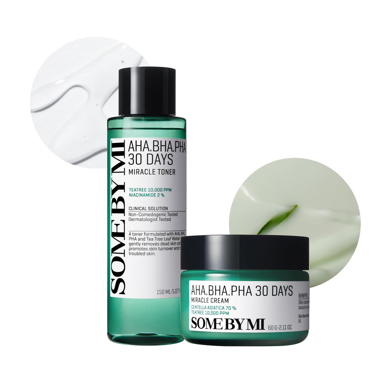 SOME BY MI AHA BHA PHA 30 Days Miracle Toner & Miracle Cream