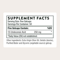 Thumbnail for THORNE - Undecylenic Acid - Fatty Acid Support for a Healthy Balance of Gut & Vaginal Flora - Promotes Optimal GI Tract Function* - Gluten, Dairy & Soy-Free - 250 Softgels