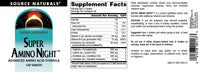 Thumbnail for Source Naturals Super Amino Night - Advanced Amino Acid Formula* - 120 Tablets