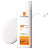 Thumbnail for La Roche-Posay Anthelios Light Fluid Facial Sunscreen SPF 60, Lightweight Sunscreen For Face, Fluid Texture, Broad Spectrum SPF + Antioxidants, Oil Free & Oxybenzone Free, Travel Size 1.7 Fl. Oz.