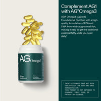 Thumbnail for AG1 Omega 3 Fish Oil 2000mg EPA & DHA Supplement from Wild-Caught Fish (Pack of 2)