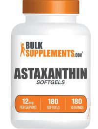 Thumbnail for BulkSupplements.com Astaxanthin 12mg Softgels - Astaxanthin Supplements, Antioxidant Source - Gluten Free, 1 Softgel per Serving, 180 Count (Pack of 1)