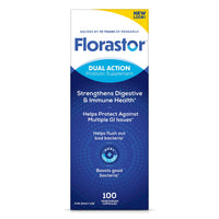 Thumbnail for Florastor Probiotics for Digestive and Immune Health, 100 Capsules, Probiotics for Women & Men, Helps Flush Out Bad Bacteria, Boosts The Good with Our Unique Strain Saccharomyces Boulardii