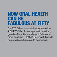 Thumbnail for CloSYS Silver Fluoride Toothpaste for Adults 55+, 3.4 Ounce (Pack of 2), Gentle Mint, Travel Size, TSA Compliant, pH Balanced, Enamel Protection, Sulfate Free