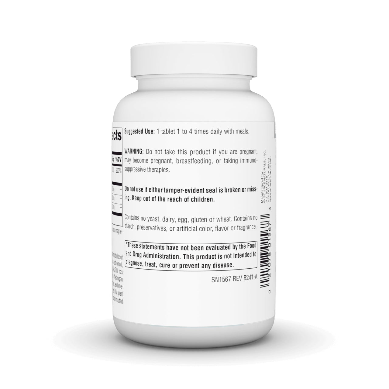 Source Naturals DIM, Diindolylmethane 100mg with BioPerine, Vitamin E & More - 120 Tablets