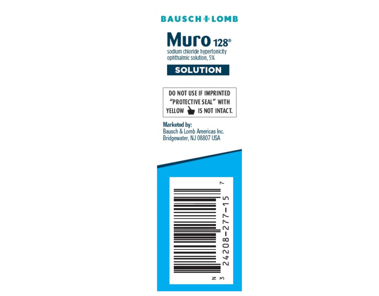 Bausch & Lomb Muro 128 Solution 5% 15 mL (Pack of 4)