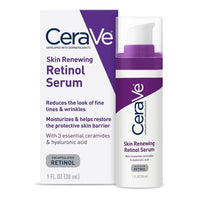 Thumbnail for CeraVe Anti Aging Retinol Serum For Face, Encapsulated Retinol With Hyaluronic Acid, Niacinamide & Ceramides, Smooths Wrinkles & Fine Lines, Gentle Skin Brightening Serum, Fragrance Free, 1 Oz