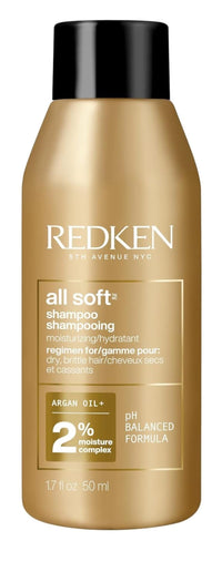 Thumbnail for Redken All Soft Shampoo - Moisturizes & Hydrates Dry, Brittle Hair, Gently Cleanses and Softens, With Argan Oil, Safe For Color-Treated Hair, 1.7 Fl Oz