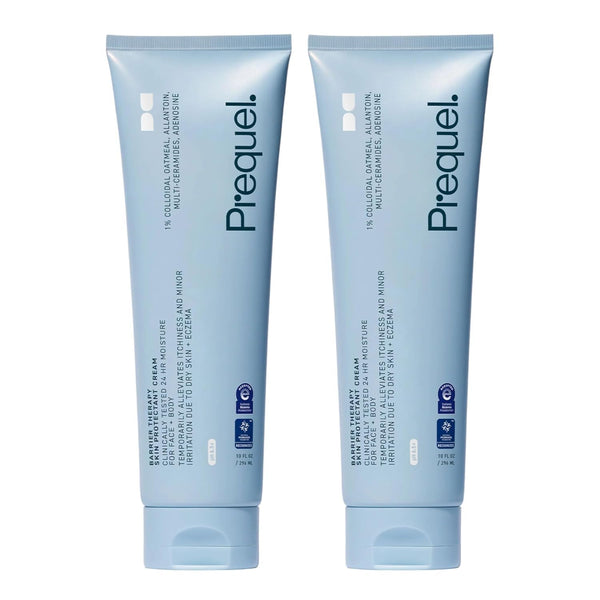 Prequel – Barrier Therapy Skin Protectant Cream for Face and Body – Advanced Skin Barrier Repair Moisturizer To Soothe Dry, Irritated Skin And Lock In Moisture – 2 Pack