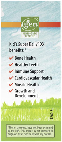 Thumbnail for Carlson - Kid's Super Daily D3, Vitamin D Drops for Kids, 400 IU per drop, 1-Year Supply, Heart & Immune Health, Vegetarian, Liquid Vitamin D Drops, Unflavored, 365 drops