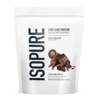 Thumbnail for Isopure Low Carb 100% Pure Whey Isolate Protein Powder, Lactose Free, Gluten Free, With Vitamins, Dutch Chocolate, 25g Protein Per Serving, 1 Lb, 14 Servings (Packaging May Vary)