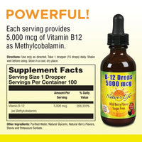 Thumbnail for Nature's Life B-12 Drops, Methlycobalamin 4 oz (2 Fl Oz (Pack of 1))
