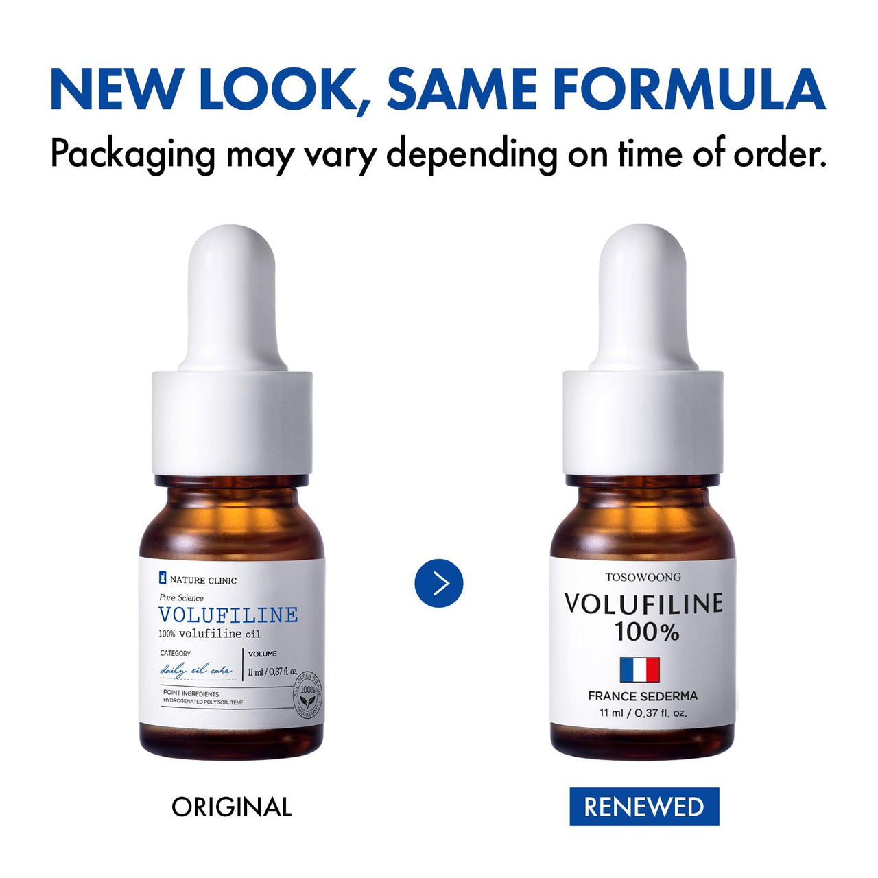 TOSOWOONG Volufiline Serum, 100% France Sederma Volufiline Concentrate for Plumping, Skin firming, Boost and Glass skin, glow Skincare for Face, lip and body, 11ml 0.37 fl. oz.