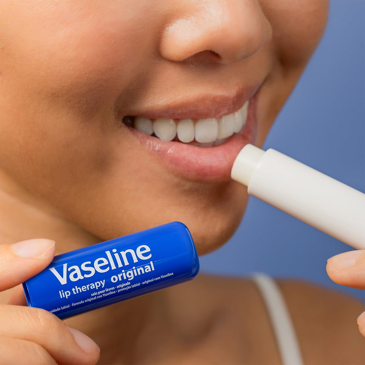 Vaseline Lip Therapy Original 8-Pack – Lip Moisturizer for Dry, Cracked Lips, 0.16 Oz Ea
