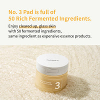 Thumbnail for numbuzin No.3 Toner Pads | Radiance Glowing Jumbo Essence Pad | Clear Glass Skin, Texture Care | Biodegradable Vegan, Fermented Ingredients, Niacinamide | 70 Pads/5.07 fl. oz.