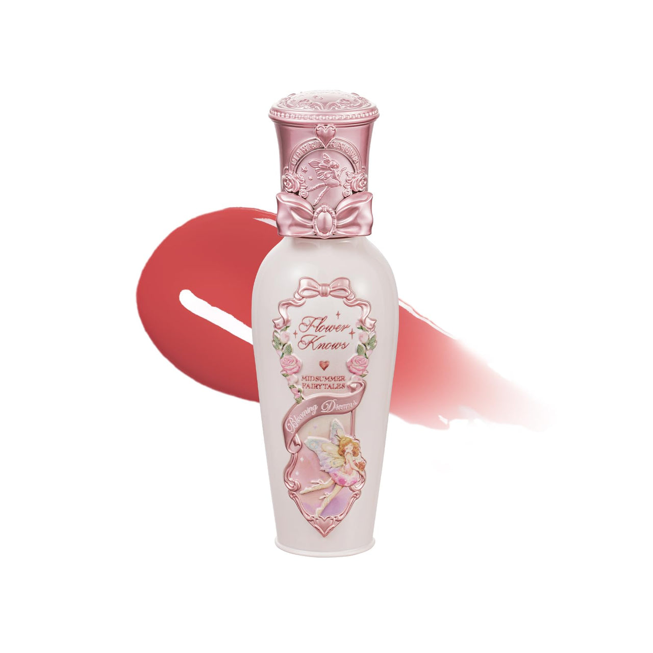 Flower Knows Midsummer Fairytales Coating Lip Lacquer,Glowy Non-Fading Lip Gloss,Hydrating Tinted Lip Oil for Girls&Women,Vegan & Cruelty Free,0.17Fl Oz(G03 Firefly)