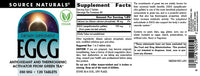 Thumbnail for Source Naturals EGCG, Antioxidant and Thermogenic Activator from Green Tea*, 350 mg - 120 Tablets